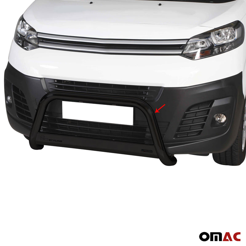Barra di protezione anteriore per Citroen Jumpy 2016-2025 ø63mm acciaio nero 