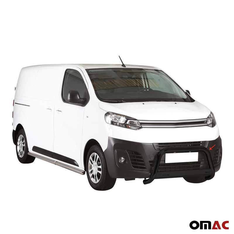 Barra di protezione anteriore per Citroen Jumpy Spacetourer 2016-2025 ø63 Nero 