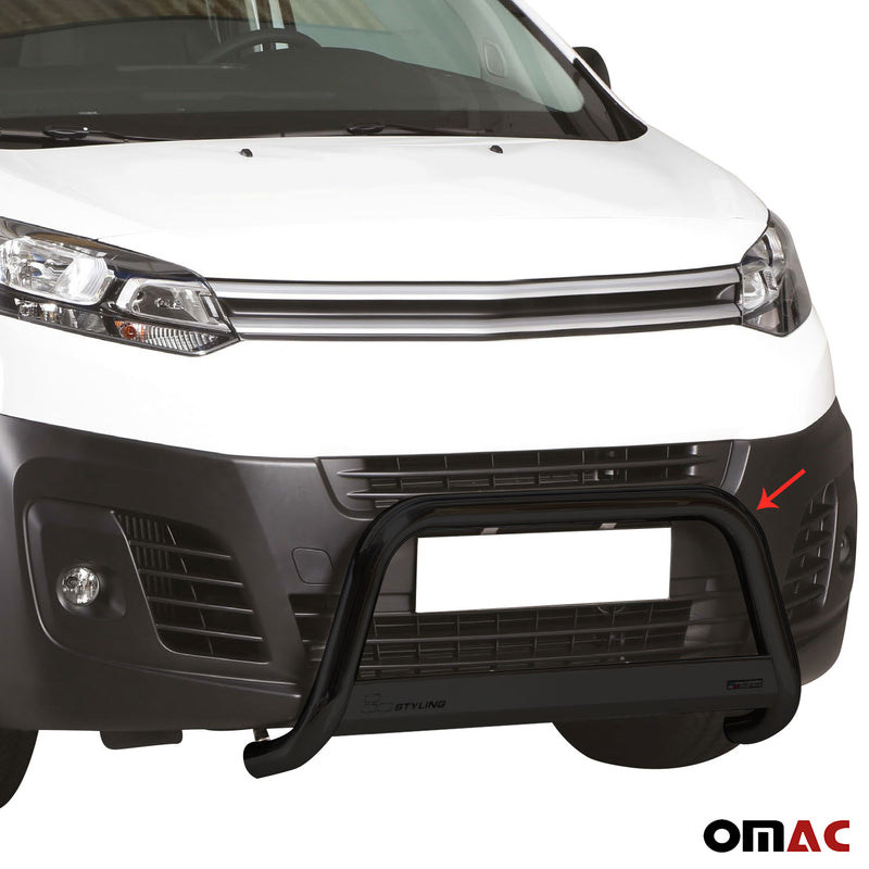 Barra di protezione anteriore per Citroen Jumpy Spacetourer 2016-2025 ø63 Nero 
