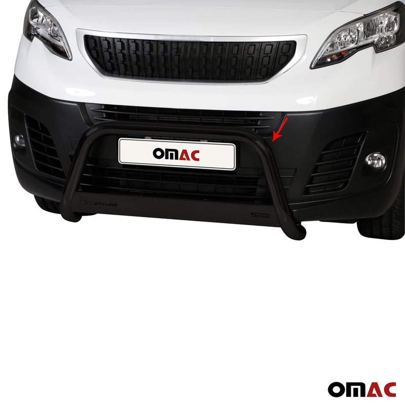 Protezione anteriore per Peugeot Expert 2016-2025 ø63mm acciaio nero