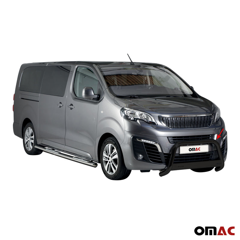 Barra di protezione anteriore per Peugeot Expert Traveller 2016-2025 ø63 Nero