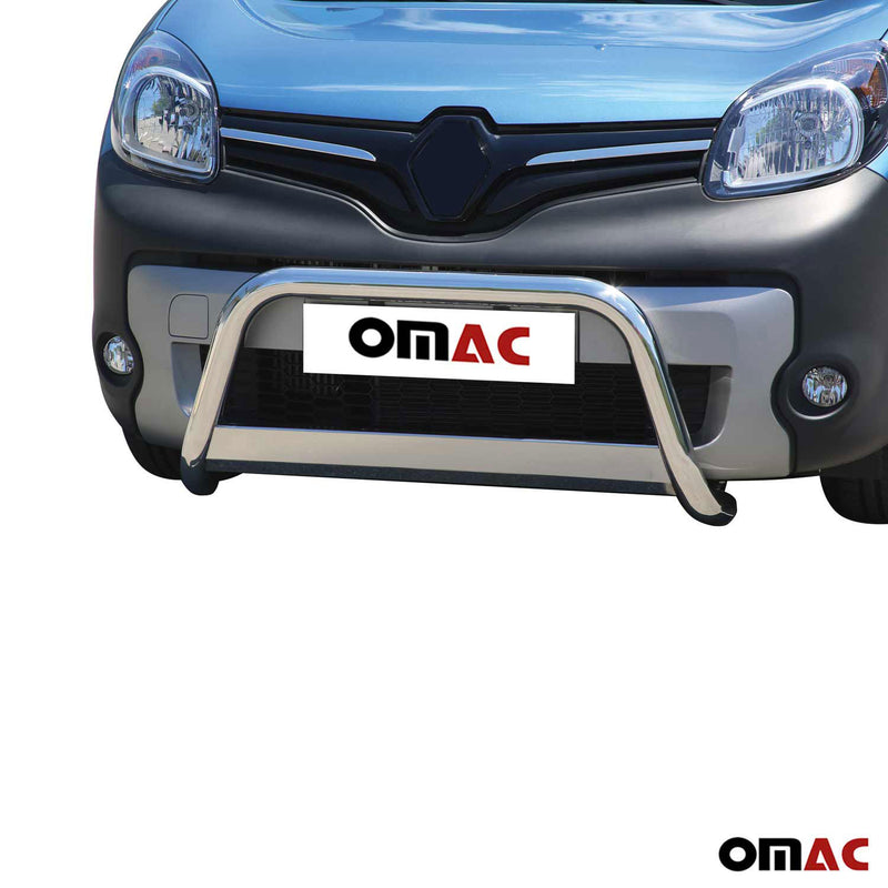 Barra di protezione anteriore per Renault Kangoo 2014-2021 ø63mm acciaio argento 