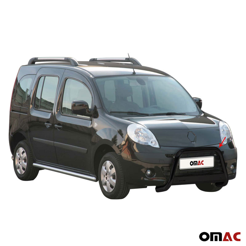 Barra di protezione anteriore per Renault Kangoo 2008-2013 ø63mm acciaio nero 