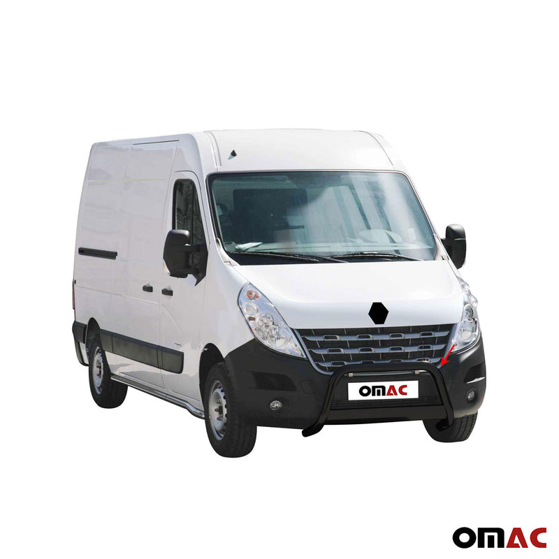 Protezione anteriore per Renault Master 2010-2018 ø63mm acciaio nero 