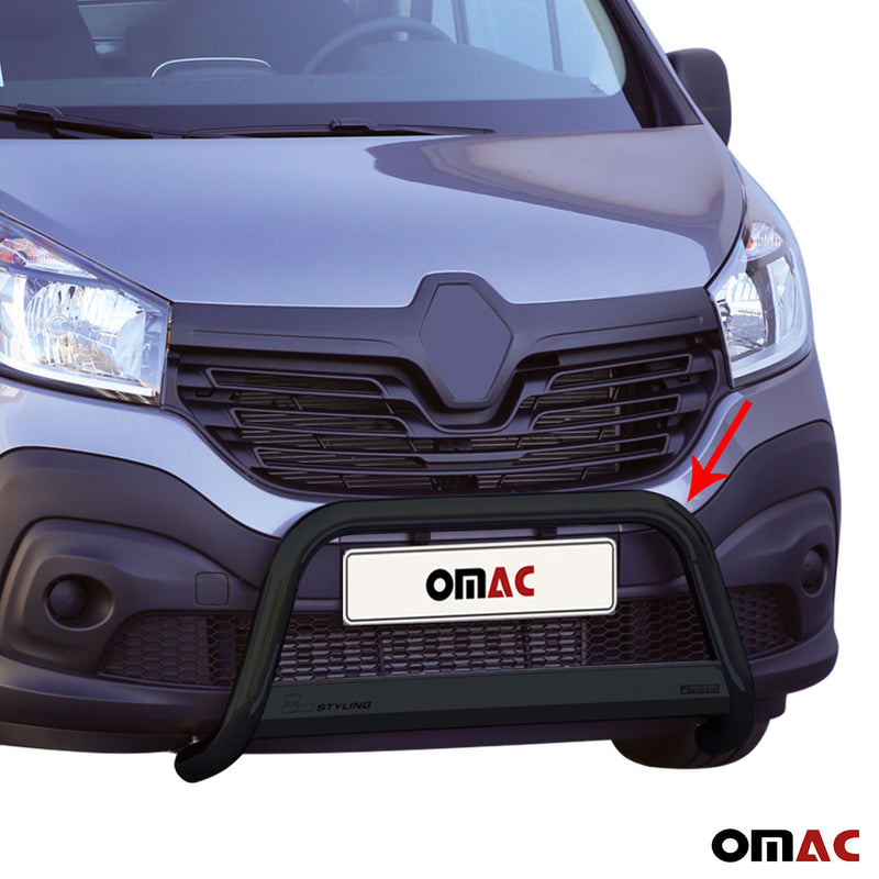 Barra di protezione anteriore per Renault Trafic 2014-2019 ø63mm acciaio nero 