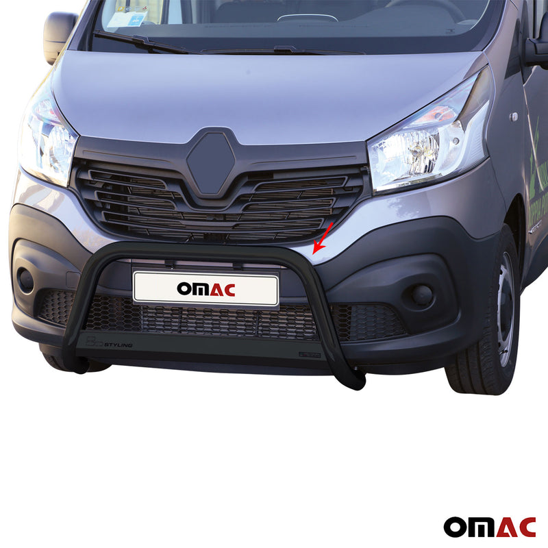 Barra di protezione anteriore per Renault Trafic 2014-2019 ø63mm acciaio nero 