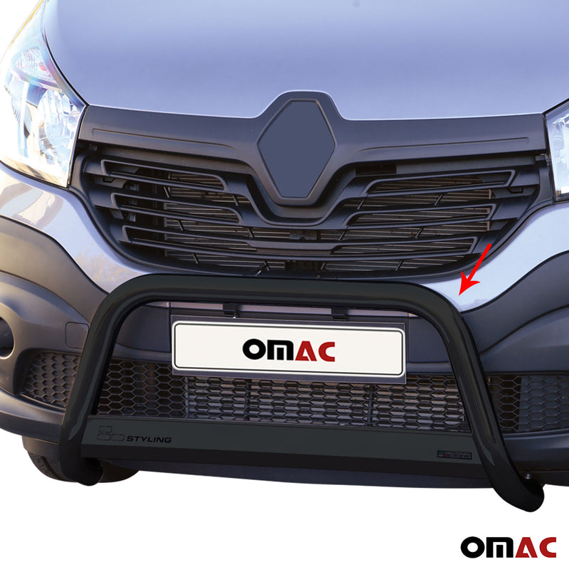 Barra di protezione anteriore per Renault Trafic 2014-2019 ø63mm acciaio nero 