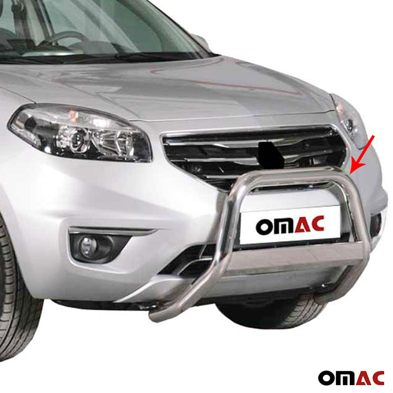 Barra di protezione anteriore per Renault Koleos 2011-2013 ø63mm acciaio argento 