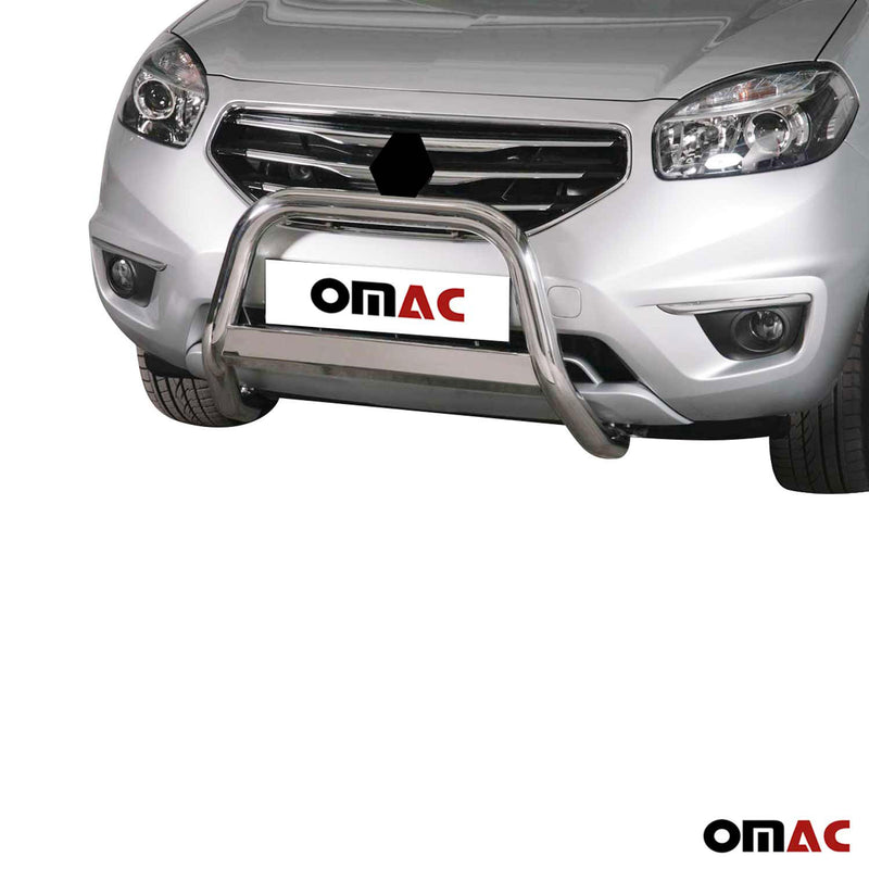 Barra di protezione anteriore per Renault Koleos 2011-2013 ø63mm acciaio argento 