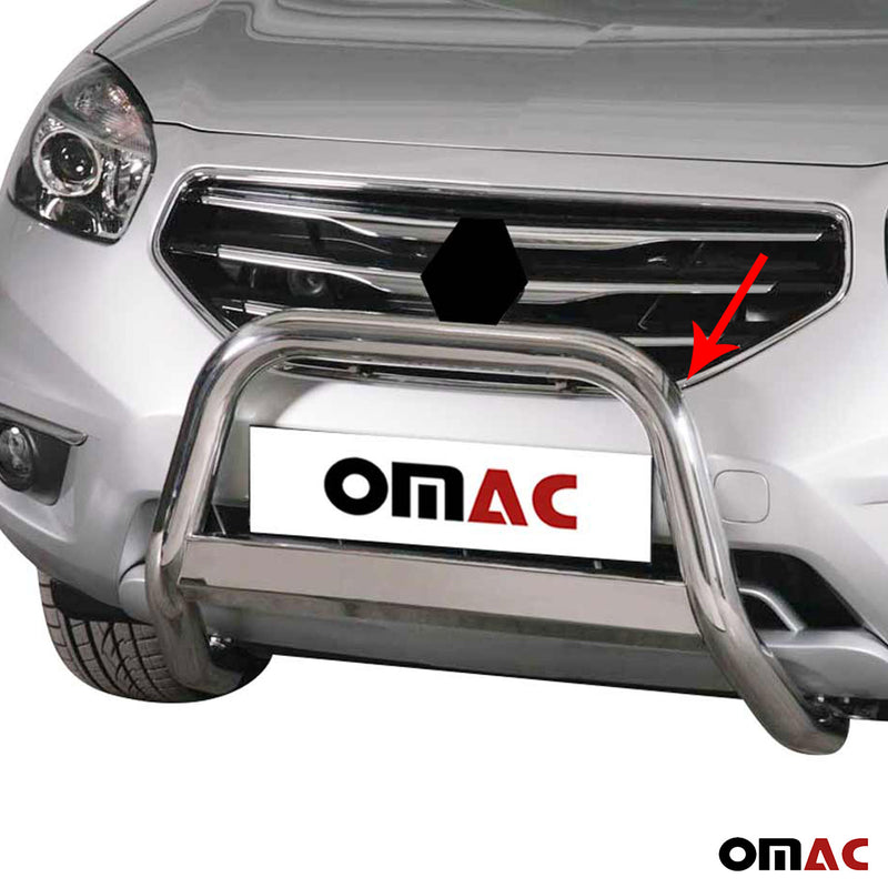 Barra di protezione anteriore per Renault Koleos 2011-2013 ø63mm acciaio argento 
