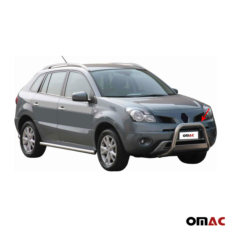 Barra di protezione anteriore per Renault Koleos 2008-2011 ø63mm acciaio argento 