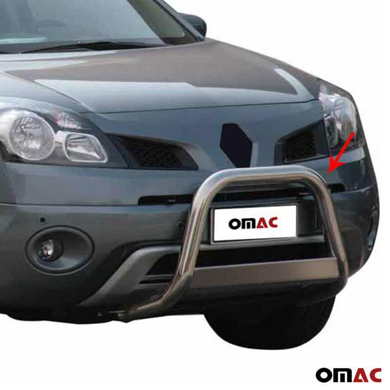 Barra di protezione anteriore per Renault Koleos 2008-2011 ø63mm acciaio argento 