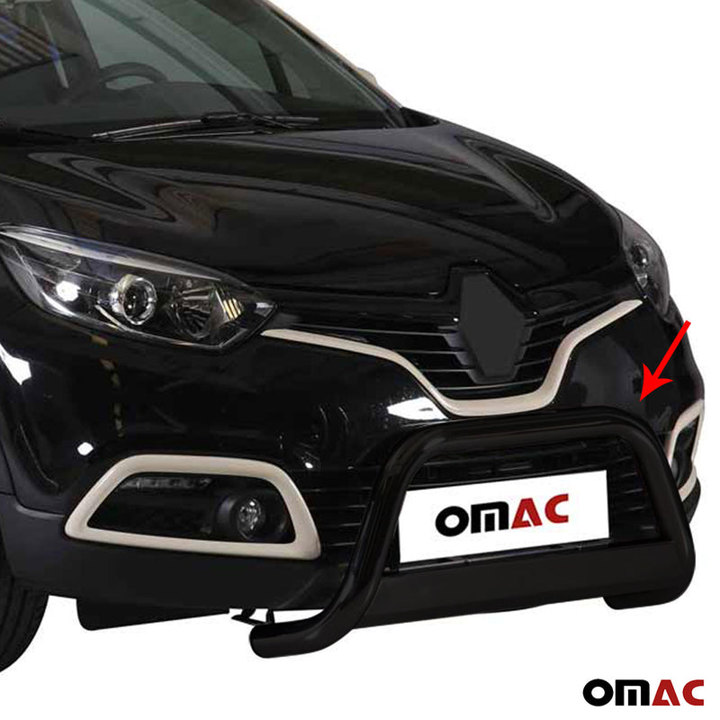 Barra di protezione anteriore per Renault Captur 2013-2017 ø63mm acciaio nero 