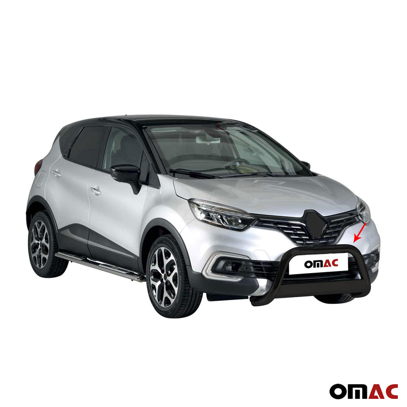 Barra di protezione anteriore per Renault Captur 2017-2019 ø63mm acciaio nero 