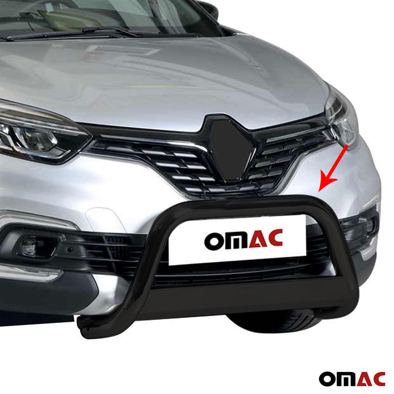 Barra di protezione anteriore per Renault Captur 2017-2019 ø63mm acciaio nero 