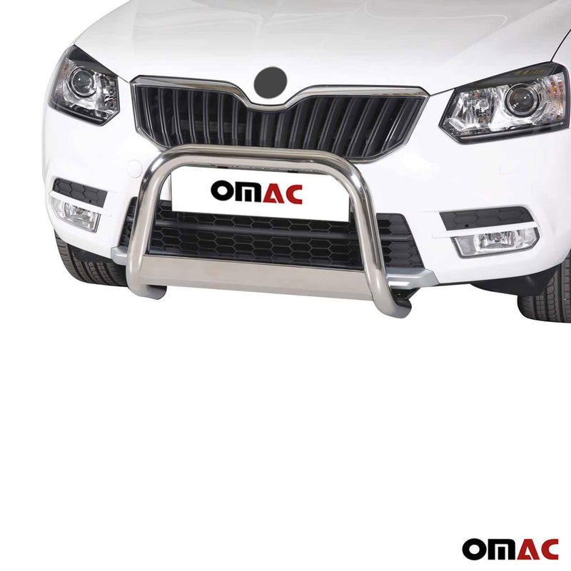 Frontbügel Frontschutzbügel für Skoda Yeti 2014-2017 ø63mm Stahl Silber Schutz