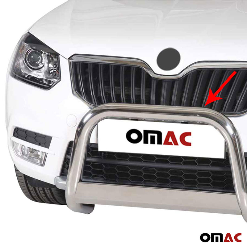 Frontbügel Frontschutzbügel für Skoda Yeti 2014-2017 ø63mm Stahl Silber Schutz