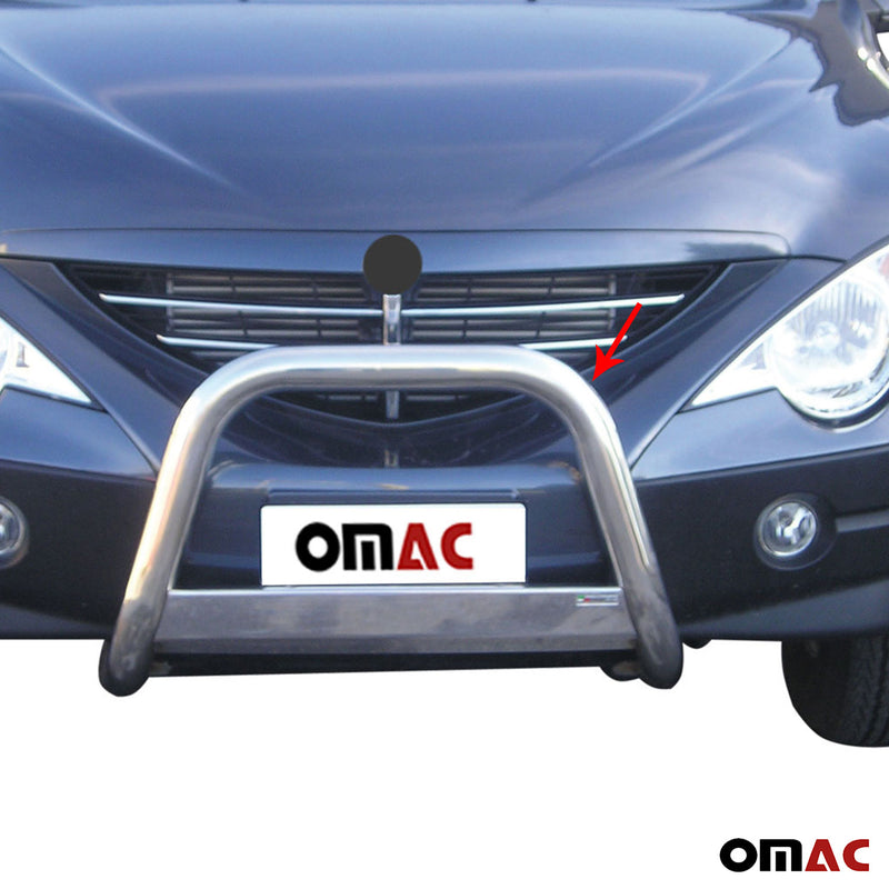 Protezione anteriore per Ssangyong Actyon Sports 2007-2012 ø63 grigio acciaio 