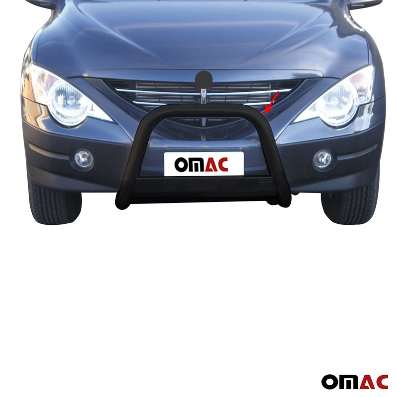 Barra di protezione anteriore per Ssangyong Actyon Sports 2007-2012 ø63 Nero 
