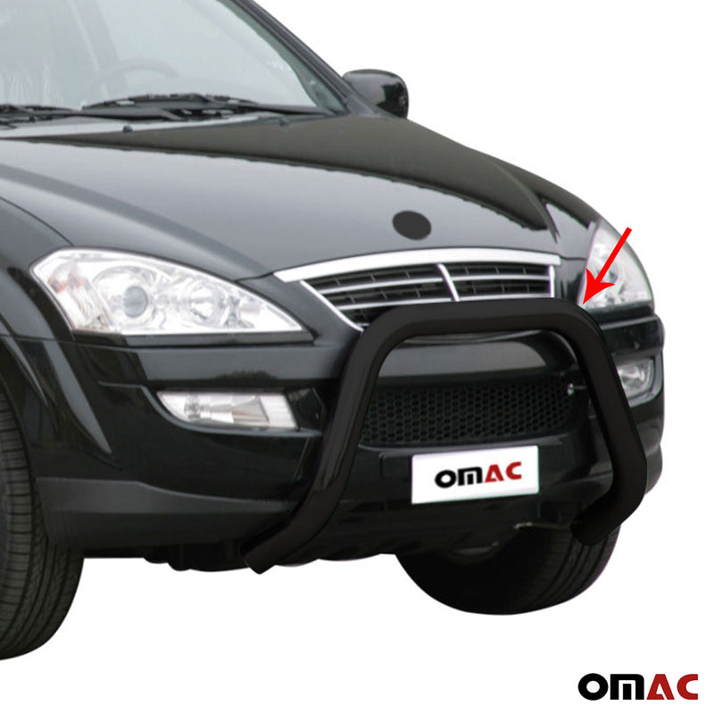 Frontbügel Frontschutzbügel für Ssangyong Kyron 2007-2014 ø76mm Stahl Schwarz
