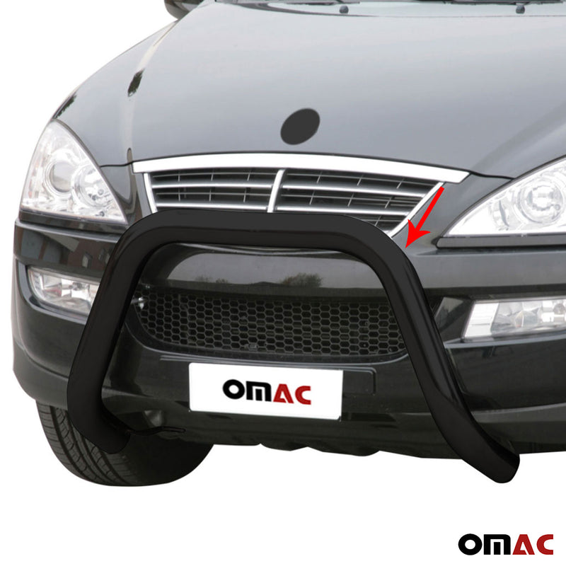 Frontbügel Frontschutzbügel für Ssangyong Kyron 2007-2014 ø76mm Stahl Schwarz