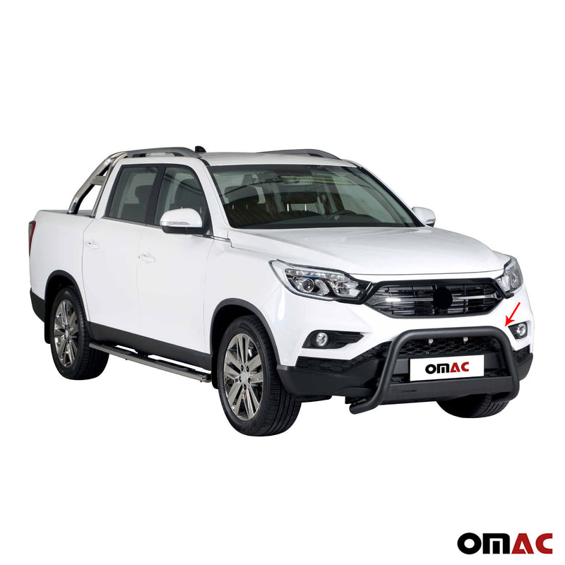 Frontbügel Frontschutzbügel für Ssangyong Musso 2018-2025 ø63mm Stahl Schwarz