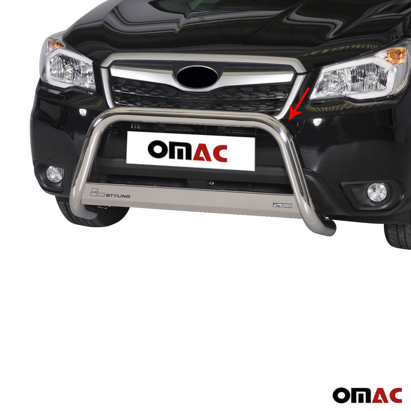 Protezione anteriore per Subaru Forester 2013-2015 ø63mm acciaio argento 