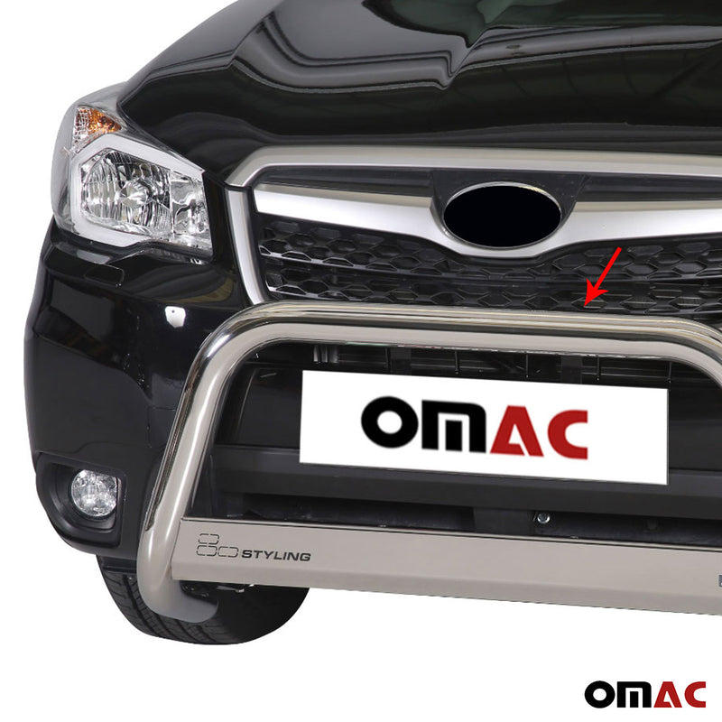 Protezione anteriore per Subaru Forester 2013-2015 ø63mm acciaio argento 