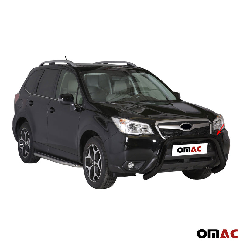 Protezione anteriore per Subaru Forester 2013-2015 ø76mm acciaio nero 
