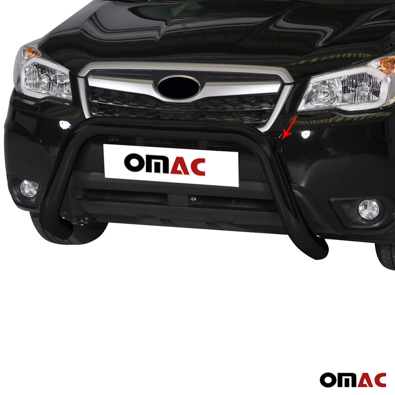 Protezione anteriore per Subaru Forester 2013-2015 ø76mm acciaio nero 