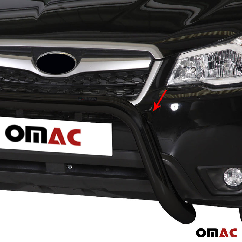Protezione anteriore per Subaru Forester 2013-2015 ø76mm acciaio nero 