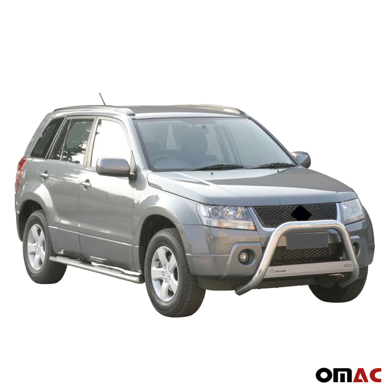 Barra di protezione anteriore per Suzuki Grand Vitara 2005-2008 ø63mm acciaio argento