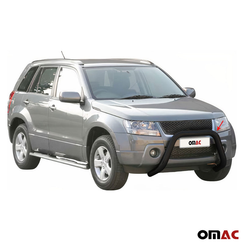 Protezione anteriore per Suzuki Grand Vitara 2005-2008 ø76 acciaio nero 