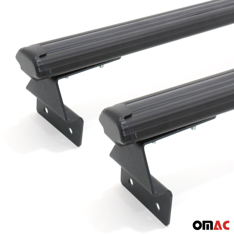 Barra trasversale portatutto per VW Amarok 2010-2025 in alluminio nero 2x