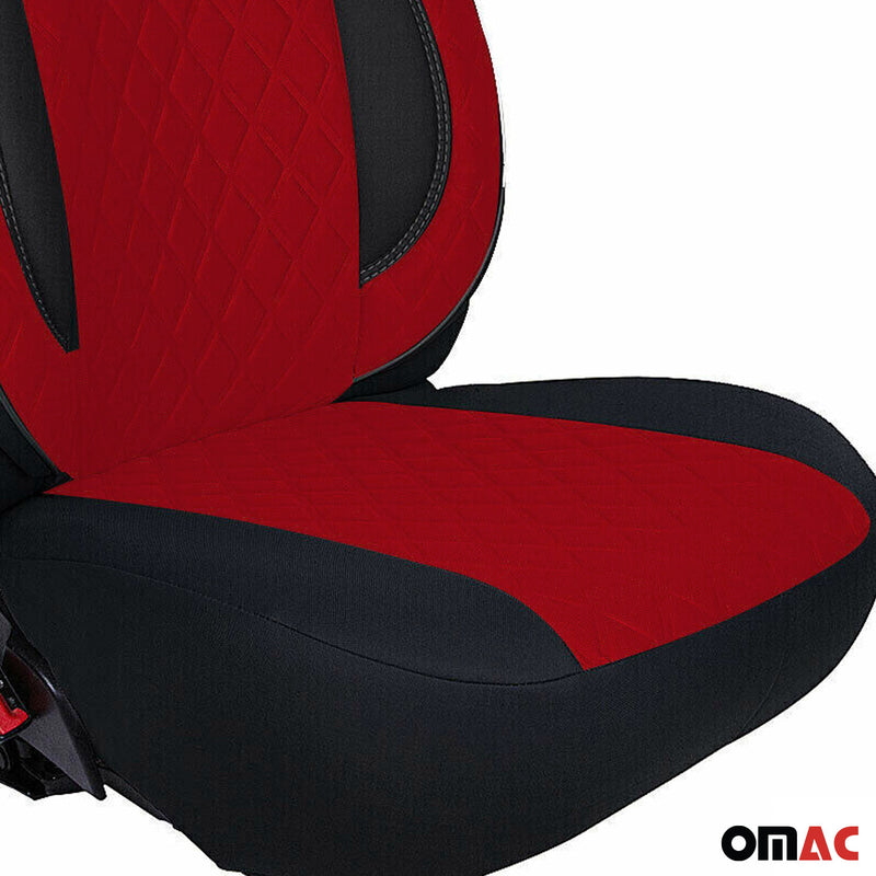 Schonbezug Sitzbezug Sitzschoner für Skoda Octavia 1996-2025 Schwarz Rot 1 Sitz