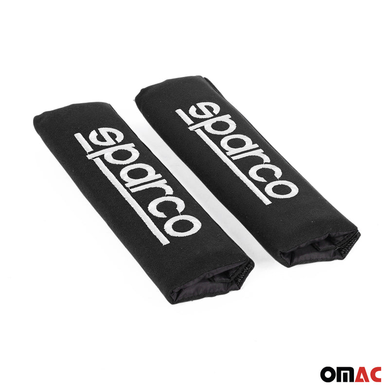 Protezione per cintura SPARCO, cintura di sicurezza, protezione per cintura auto, nera, 2 pezzi