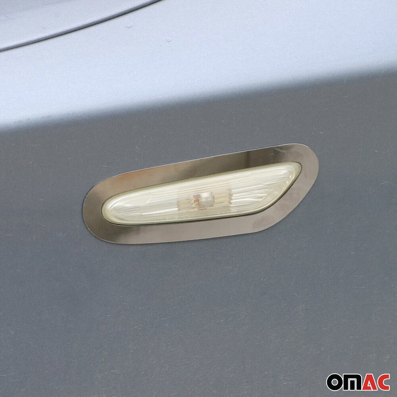 Blinkerrahmen Signalblende Seitenblinker für BMW 1er E82 2004-2013 Edelstahl 2x