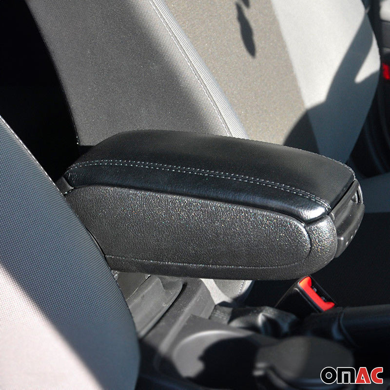 Bracciolo centrale per Dacia Duster 2010-2017 in similpelle ABS Nero 
