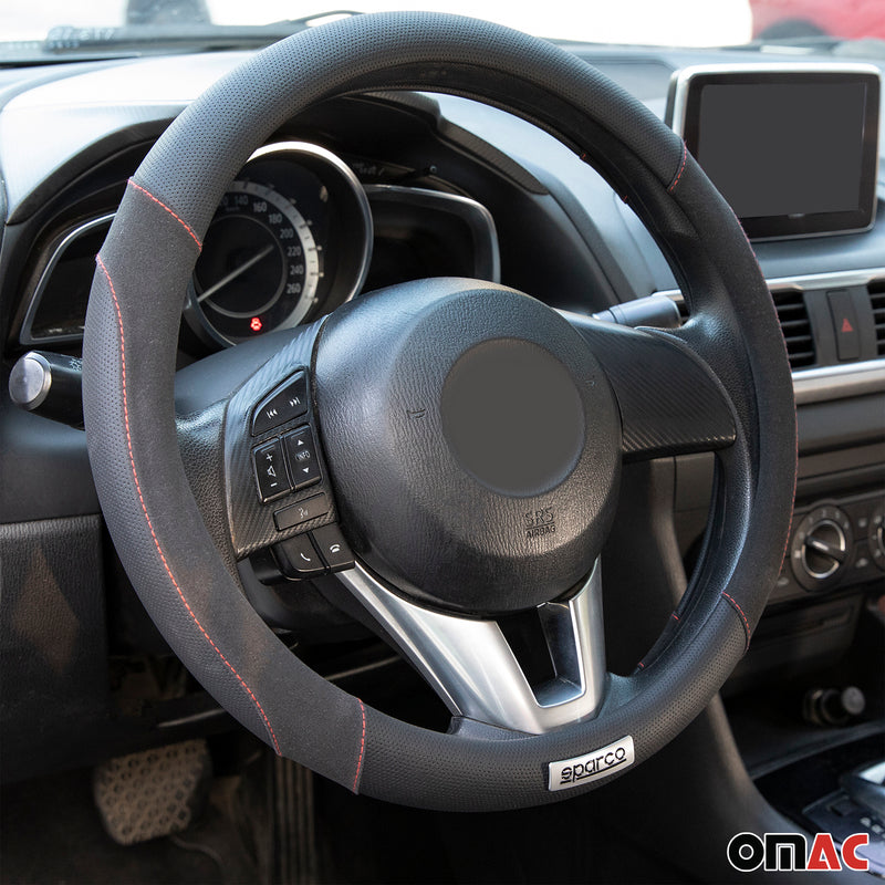 Coprivolante SPARCO protezione volante protezione volante nero pelle sintetica scamosciata