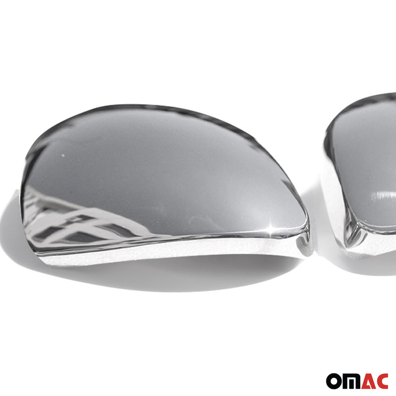 Spiegelkappen Spiegelabdeckung für Seat Alhambra 2010-2021 Edelstahl Silber 2tlg