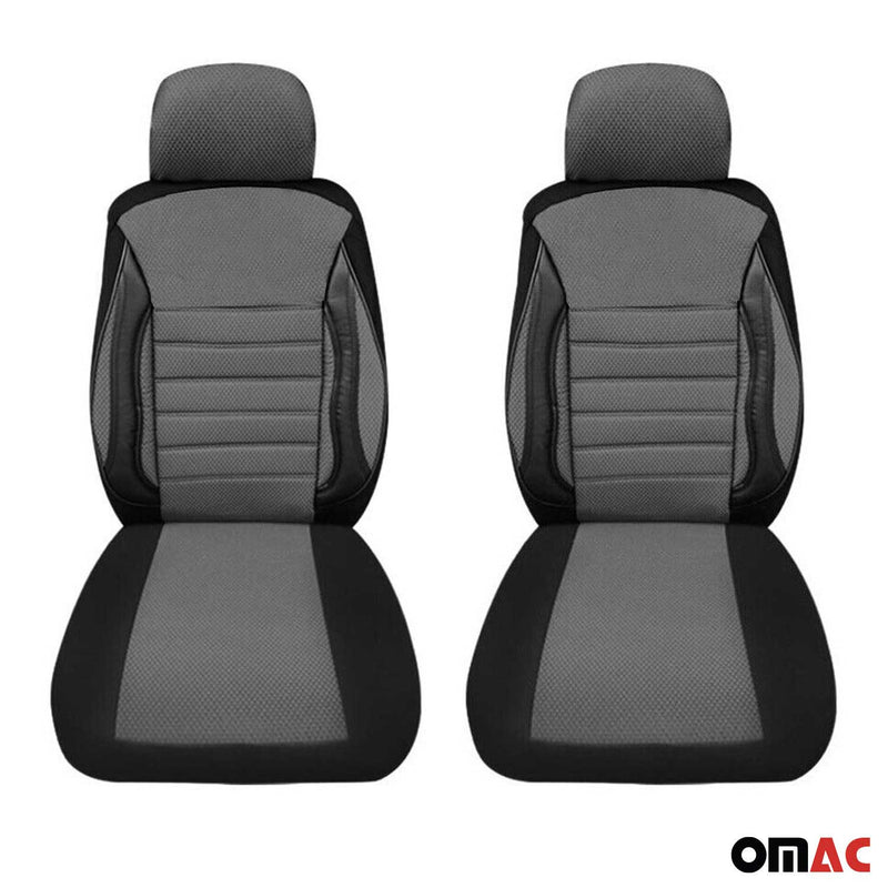 Coprisedili per Renault Clio Grigio Nero set 2 posti anteriori