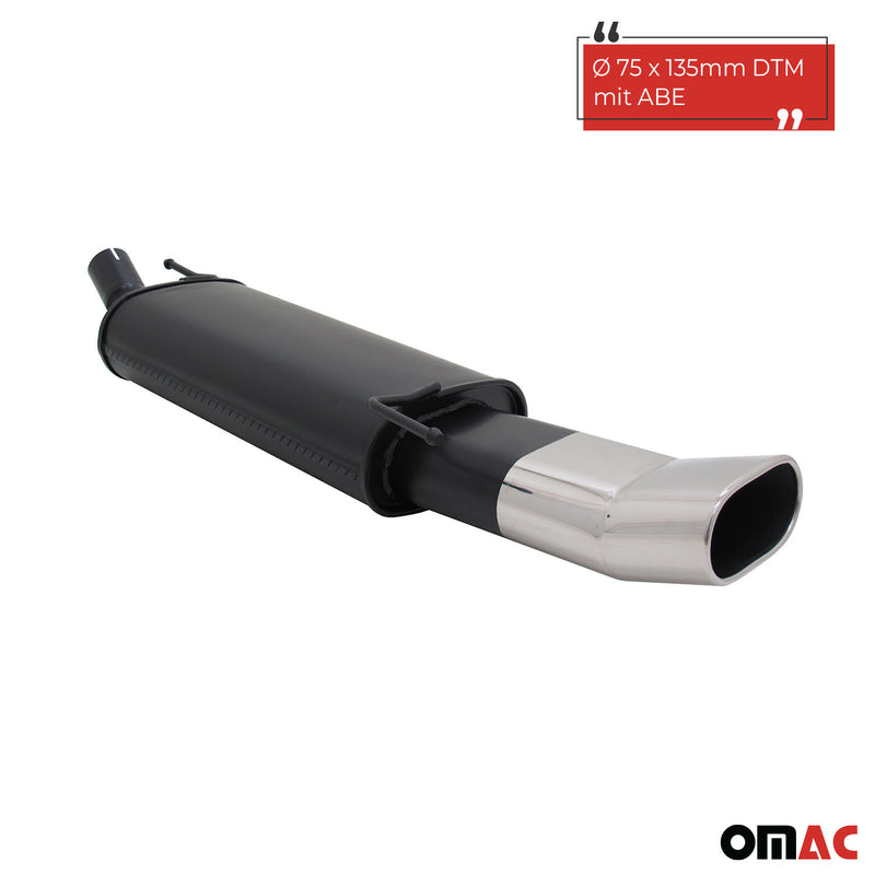 Novus Sportauspuff für BMW 3er E36 325i 135x75mm DTM Endschalldämpfer mit ABE