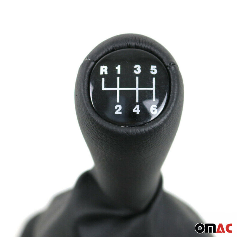 Pomello del cambio per BMW Serie 3 E30 1982-1994 5 marce in pelle sintetica nera 