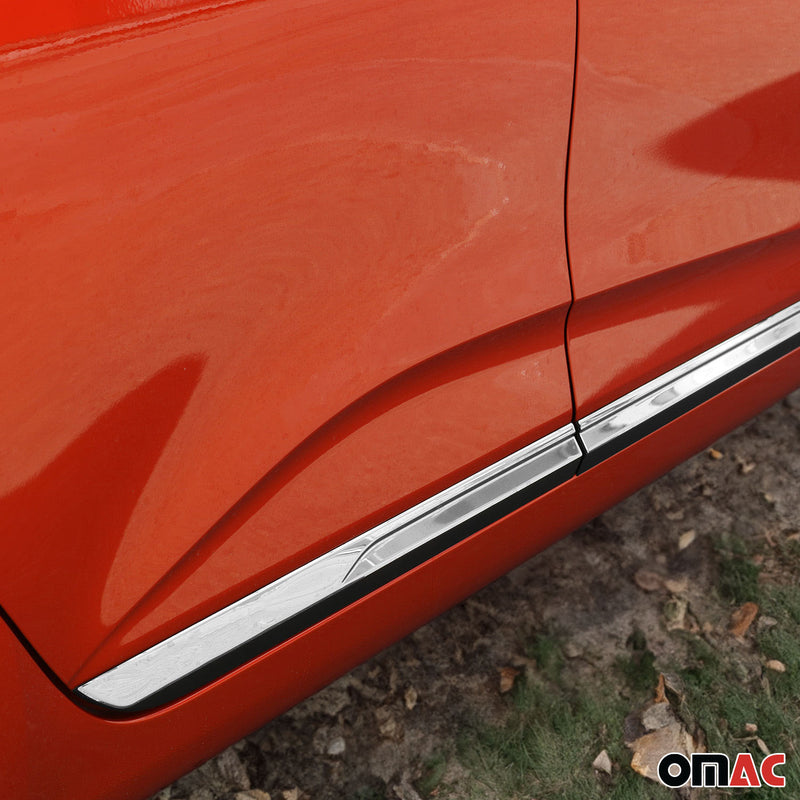 Striscia di protezione per portiera laterale, strisce per portiera per Renault Clio 2019-2021 cromate 4x 