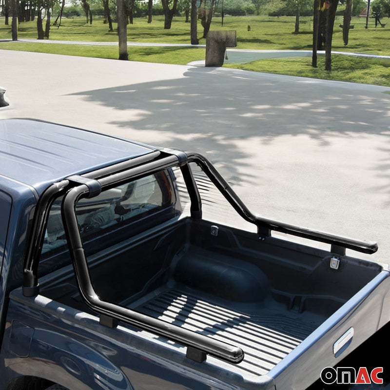 Roll bar per Isuzu D-Max 2012-2025 Acciaio verniciato Ø76 Nero 