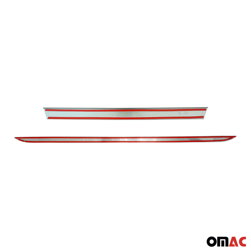 Set di finiture per il bagagliaio posteriore per Chevrolet Cruze in acciaio inox argento, 2 pezzi