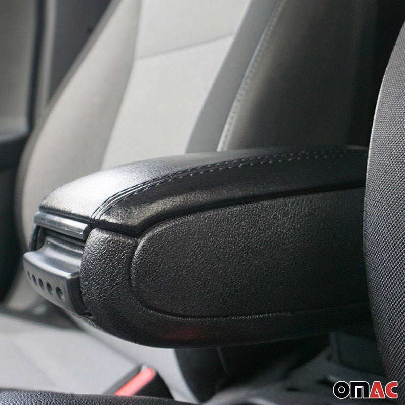 Bracciolo centrale per Opel Corsa D 2006-2014 in similpelle ABS nero