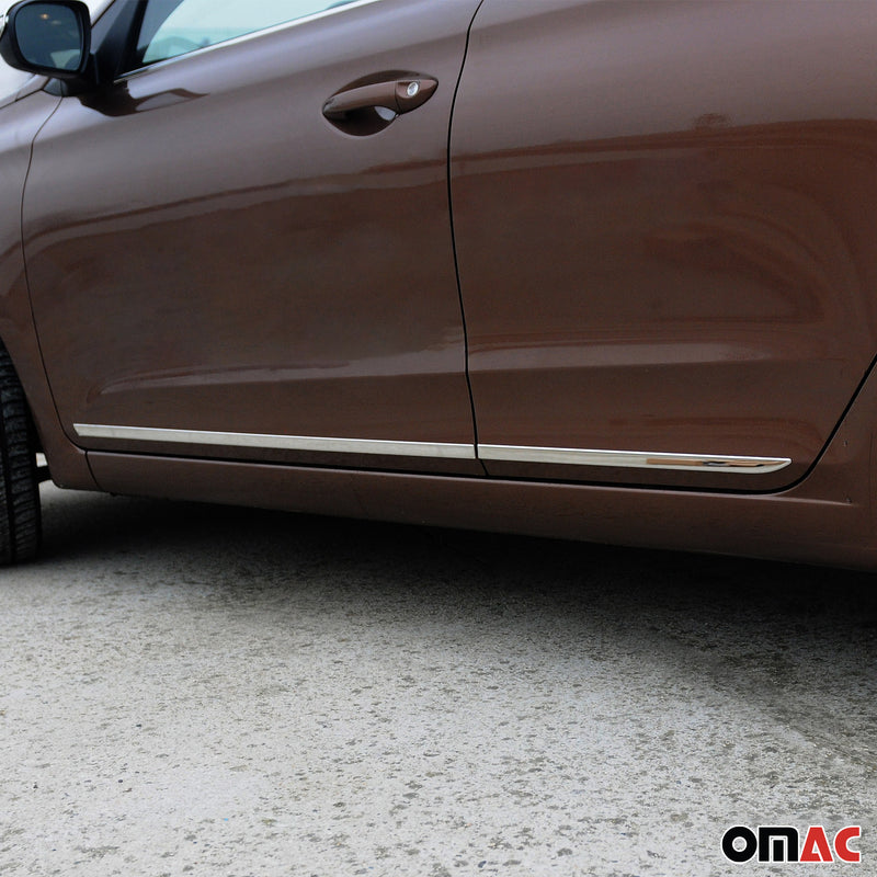 Striscia di protezione per portiera laterale per Kia Sorento 2 Mitsubishi Colt in acciaio inox 2x 