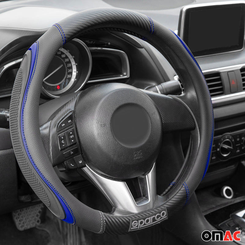 Coprivolanti SPARCO protezione volante blu nero gomma ø37-38 cm
