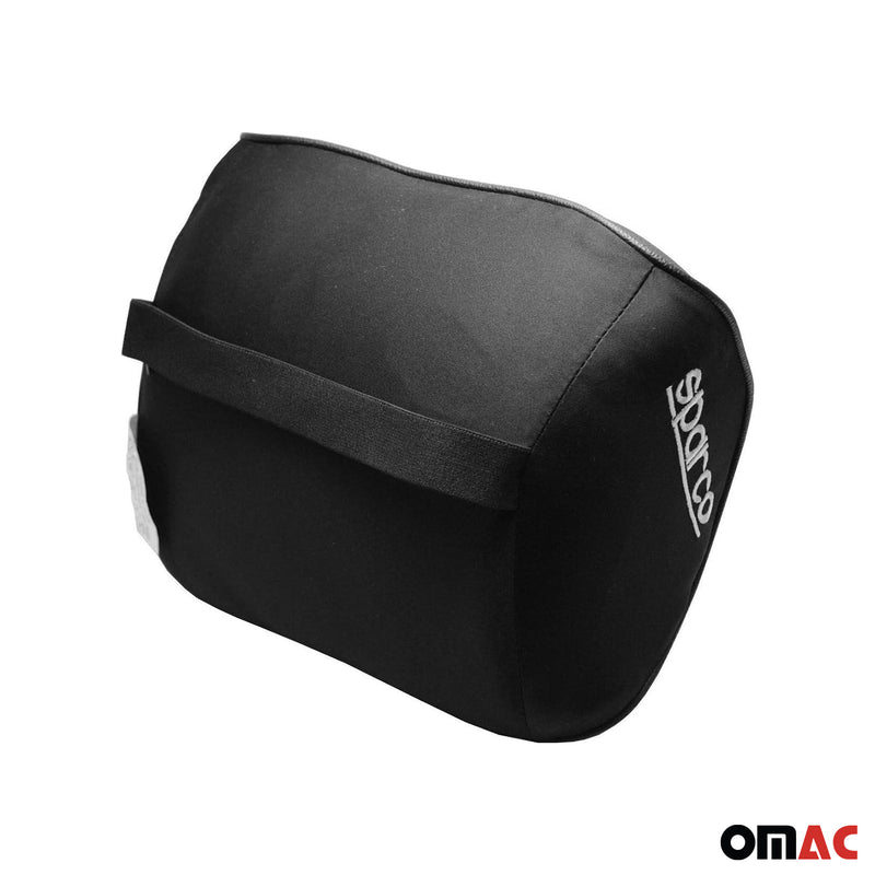 Cuscino cervicale per auto Sparco nero ergonomico in memory foam
